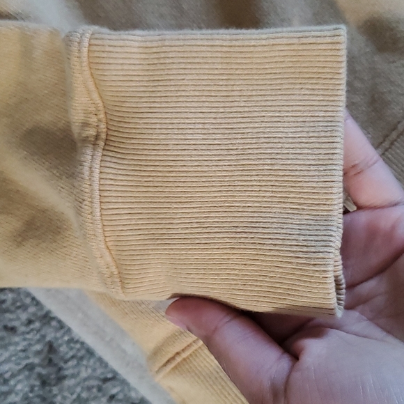 Women's Time And Tru Yellow Sweatshirt - Picture 3 of 5